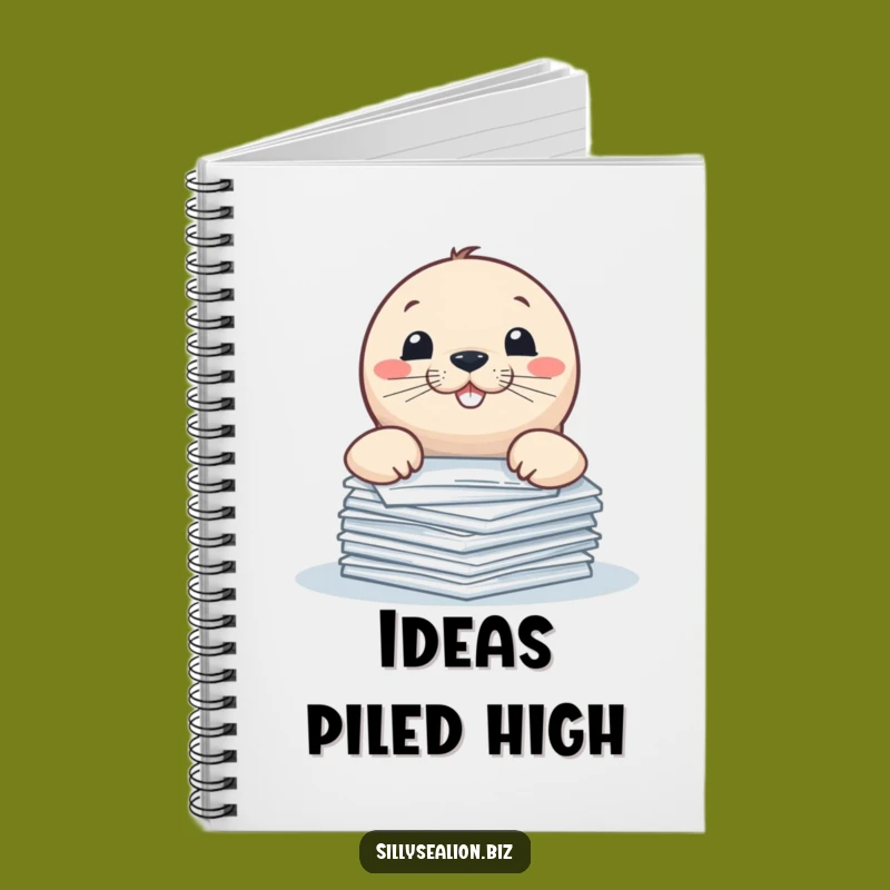 Funny Sea Lion Paper Peeker Notebook: Jot Down Ideas with Playful Pup Flair
