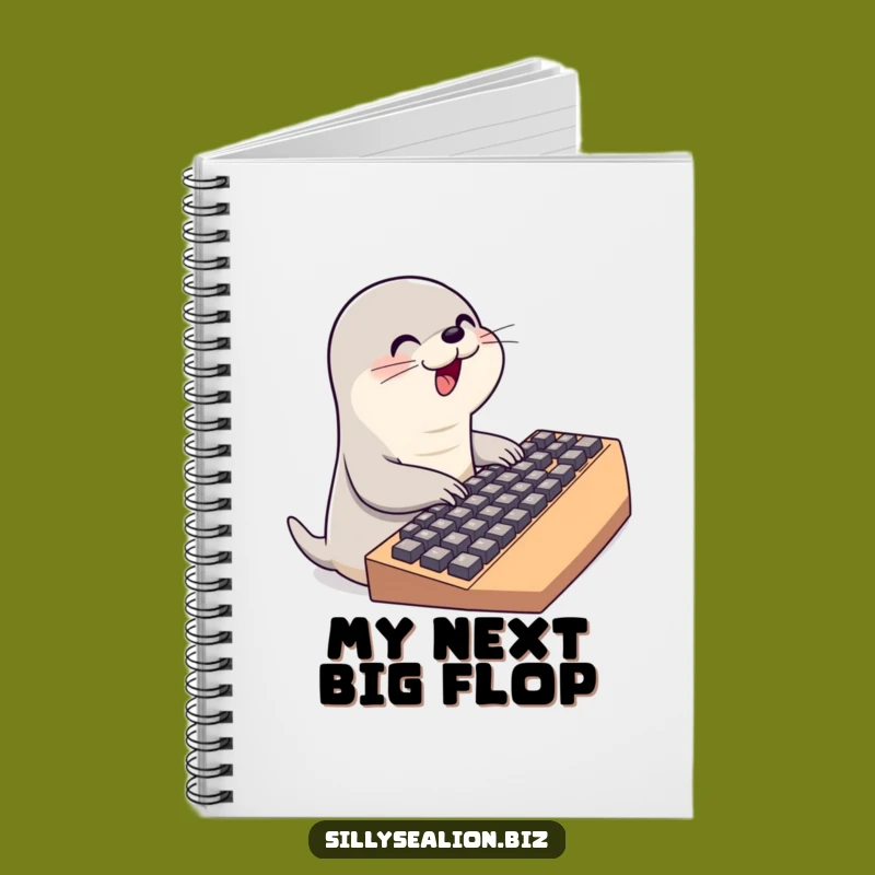 Funny Sea Lion Typing Notebook: Jot Down Ideas with Keyboard-Inspired Fun